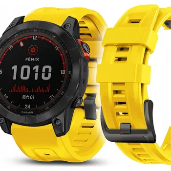Řemínek na hodinky Řemínek JG Smart pro Garmin 22mm žlutý