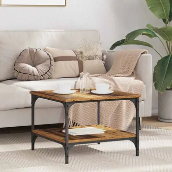 Konferenční stolek vidaXL Konferenční stolek Staré dřevo 55 x 55 x 40 cm kompozitní dřevo [881899]