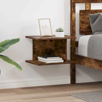 Noční stolek vidaXL Noční stolek 2 pcs Kouřový dub 40 x 30 x 25 cm kompozitní dřevo [891177]