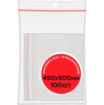 Sáček na potraviny LDPE strunový sáček 450x500 mm silný, 100 ks