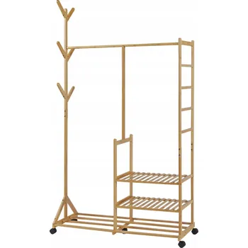 Věšák Věšák na oblečení Ikaalinen bambusový 176x100x38cm