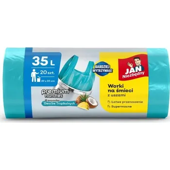 Pytle na odpadky JAN NIEZBĘDNY HD pytle na odpadky s uchy 35 l - vůně tropického ovoce