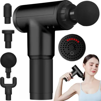 Masážní přístroj MASÁŽNÍ PISTOLE ELEKTRICKÝ MASÉR 6 RYCHLOSTÍ