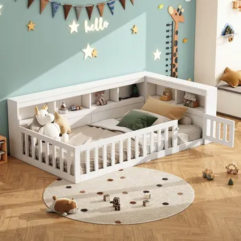 Postel Jednolůžková dřevěná postel Arhatreya 90x200 cm bílá