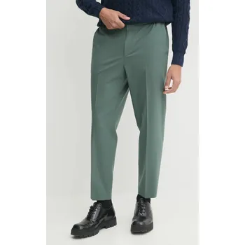 Dámské kalhoty Vlněné kalhoty HUGO Gos233F1X 50530110 zelená 96X, vel. 52