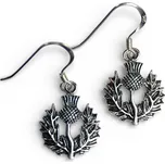 Skotský bodlák, náušnice, stříbro 925/1000