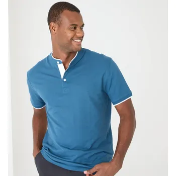 Jednobarevné polo z piké úpletu tyrkysová 87/96