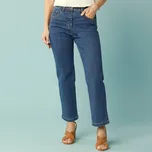 Džíny ke kotníkům, pro menší postavu modrá 34