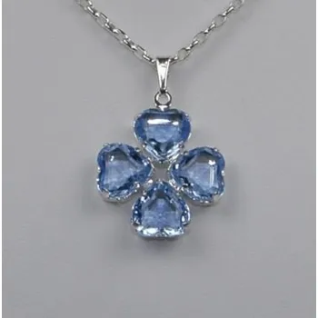 Řetízek Náhrdelníky bižuterie - Přívěsky bižuterie na různém řetízku - 5801-0062 - S05 - zelená+řetízek 42cm