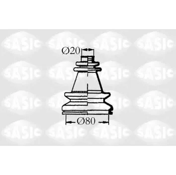 Soustava řízení Sasic 4003454 Sada prachovek řízení