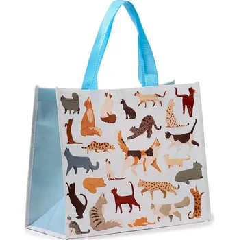 Nákupní taška s malovanými kočkami