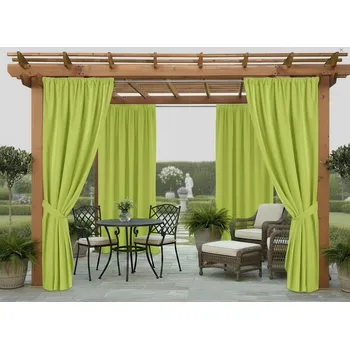 Pergola Venkovní zahradní závěs s tunýlkem JAMAICA color 32 olivová, různé rozměry (cena za 1 kus) + dárek úvaz MyBestHome Rozměr: 155x200 cm