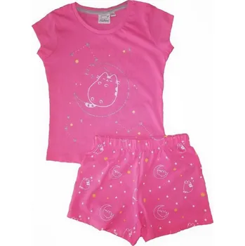 Dívčí oblečení FASHION UK Pyžamo PUSHEEN krátké růžové, vel. 110