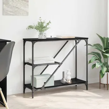 Konzolový stolek vidaXL Konzolový stolek Černý dub 88,5 x 30 x 75 cm kompozitní dřevo [882801]