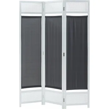 Paraván Paraván Dorotea 3dílný 120x170 cm bílý/tmavě šedý