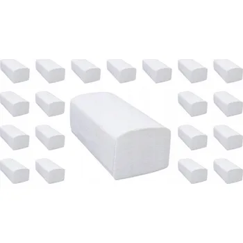 Papírový ručník BÍLÉ SKLÁDANÉ PAPÍROVÉ RUČNÍKY ZZ 4000 kusů