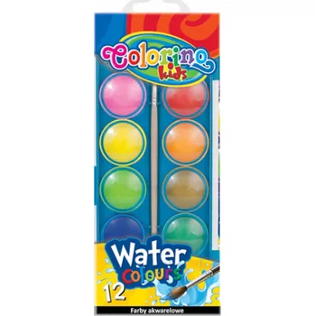 Výtvarná barva Akvarelové barvy Colorino 12 ks