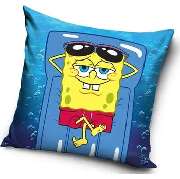 Povlak na polštářek Povlak na polštářek Sponge Bob Na lehátku