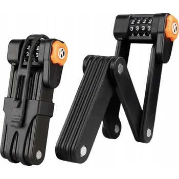 Zámek na kolo Skládací zámek Efox s číselným kódem, tvrzená ocel