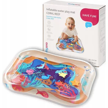 Hrací deka Podložka podložka Babyono senzorická, vzdělávací, mořská zvířata 66 x 50 cm