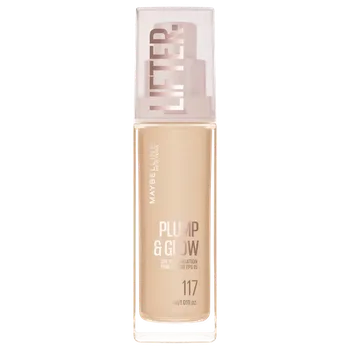 Make-up Maybelline New York Lifter Plump & Glow rozjasňující make-up pro přirozený vzhled 30 ml, 117