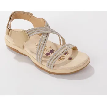 Dámské sandále Sandály s pružnými pásky, na suchý zip béžová 38