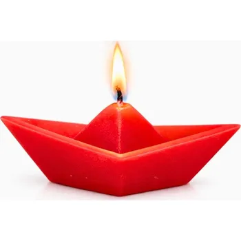 Svíčka Svíčkománie3D Plovoucí loď Červená
