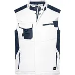 JN 825 zimní softshellová vesta pánská XL white/carbon