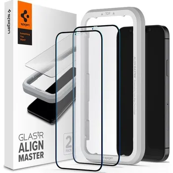 Spigen Glas tR ALM FC tvrzené sklo iPhone 12 mini 2 ks černé