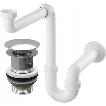 Sifon UMYVADLOVÝ SIFON ZÁTKA SADA CHROM S PŘEPADEM
