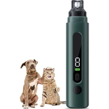 Kosmetika pro psa NEUTYPECHIC bruska na psí drápy, nůžky na psí drápy s 5 rychlostmi, LED světlem a LCD displejem,
