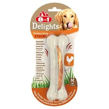 Pamlsek pro psa Kost žvýkací Delights Strong S 1 ks