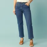 Džíny ke kotníkům, pro menší postavu modrá 42