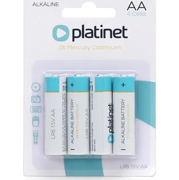PLATINET alkalické baterie LR6/AA blister*4 ks
