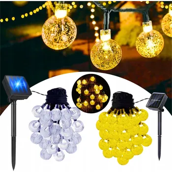 Venkovní osvětlení Světelný řetěz Lumiled 650 cm solární žlutý