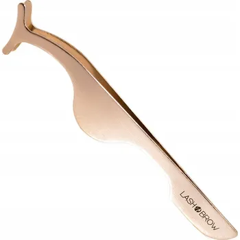 Péče o řasy a obočí Pinzeta pro aplikaci řas na pásku trsů Pro Gold