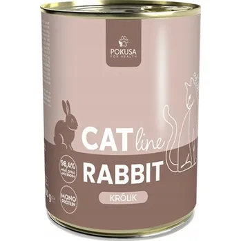 Krmivo pro kočku Pokusa CatLine Králík monoproteinové krmivo mokré pro dospělé kočky 400g