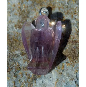 Přívěsek Fluorit fialový - přívěsek anděl