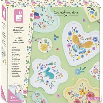 kreativní sada Kreativní sada Formy a odlitky Květinová zahrada, pro děti od 7 let, Janod