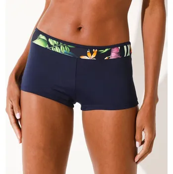 Plavkové boxerky Banna s potiskem v pase nám. modrá/vícebarevná 38