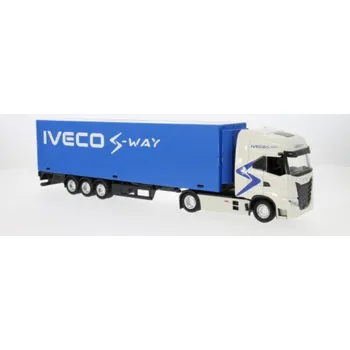 Dětské zboží Iveco S-Way 570 tahač s návěsem bilý 1:43 Iveco S-Way - kovový model