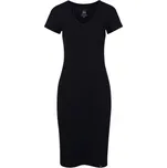 Dámské pouzdrové šaty Cityzen Natal s výstřihem do véčka Barva: Černá, Velikost: 48