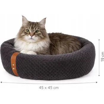 Pelíšek pro psa Zolux PALOMA Pelíšek pro kočky kulatý šedý