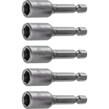 Bit adaptér 1/4" 8mm, sada 10díl.