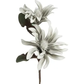 umělá květina Umělá větvička FLORE 820 stříbrná (6 ks)
