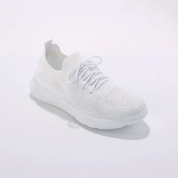 Dámská obuv Tenisky ze síťoviny, s tkaničkami bílá 36