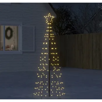 Vánoční dekorace vidaXL LED vánoční stromek s hroty 220 ch LED 180 cm [358101] Barva: Teplá bílá