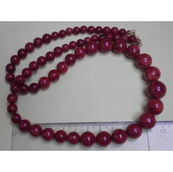 Náhrdelník Korál houbový - náhrdelník kuličkový_2