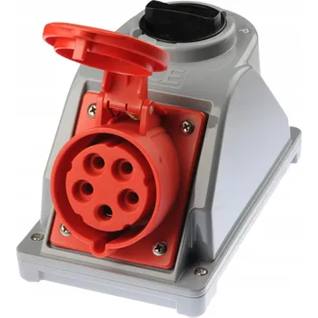 Elektrická zásuvka Elektrická Zásuvka zásuvka Pce červená