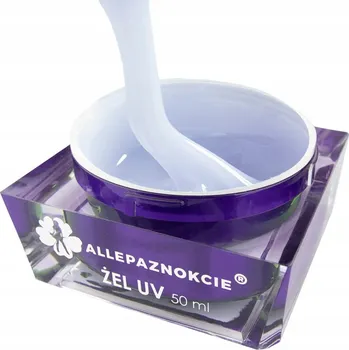 Lak na nehty Bázový a stavební Gel Allepaznokcie 50ml bílý